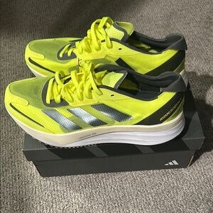 Adidas Adizero Boston 11 Running Shoes - Neon Yellow